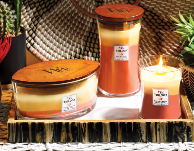 WoodWick Stone Washed Suede Large Candle - | De online