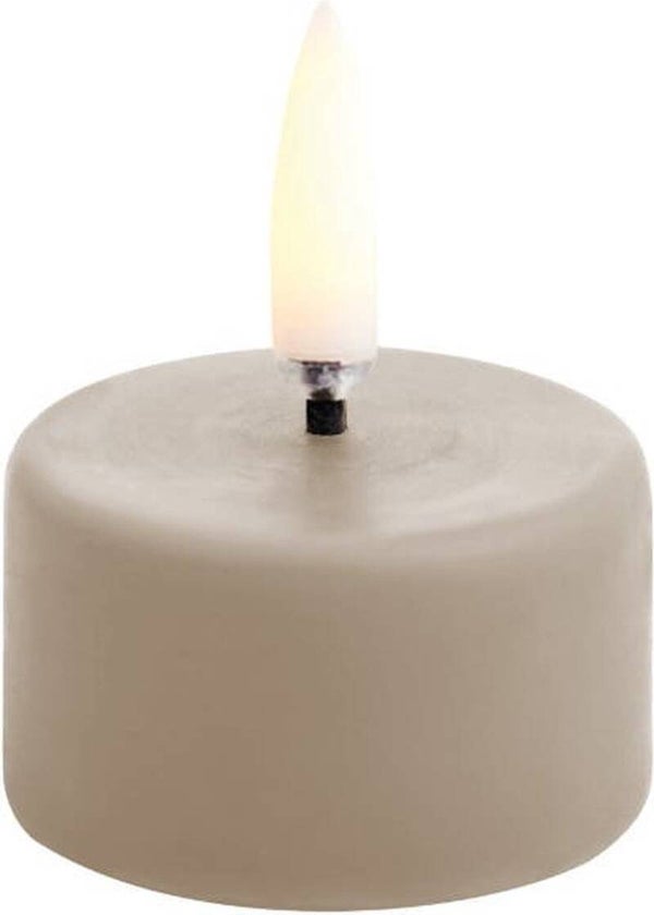 Uyuni led-waxinelichtje tealight Diameter 4 cm  x h2,1 cm sandstone