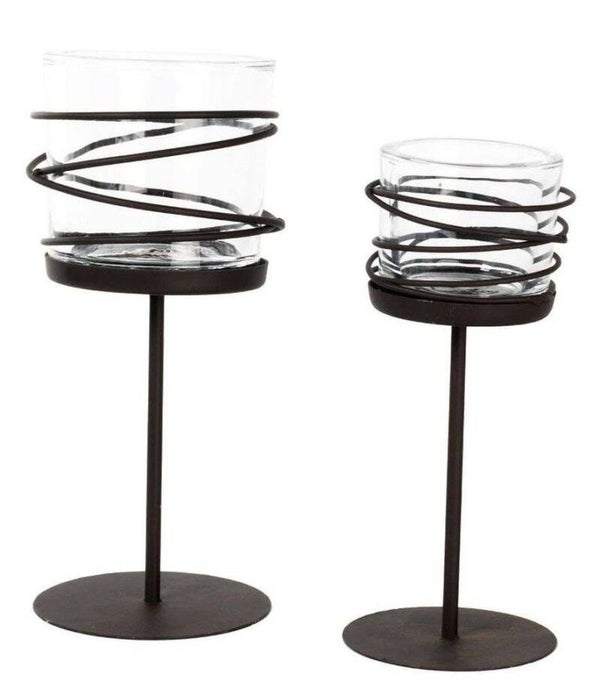 Kaars houders - windlicht JILL INCL. Glas