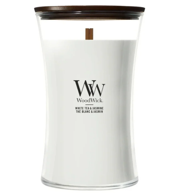 White Tea & Jasmine Large Geurkaars – WoodWick