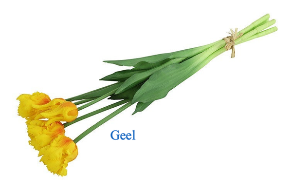 Boeket  Tulpen boeket  siliconen - Kunst boeket Tulp Tulipa -L16B16- Hoogte 47CM