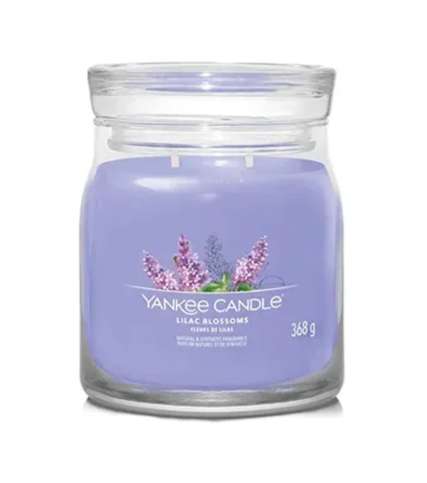 Yankee Candle Lilac Blossoms Medium Geurkaars – 368 g – 2 Lonten