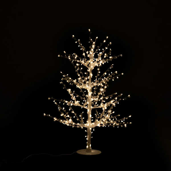 J-Line Decoratieboom Kaal Parel – Metaal – Wit – Small – LED