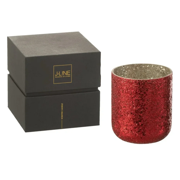 J-Line Geurkaars Luxuria Berry Bliss Rood Small | 40 Uur