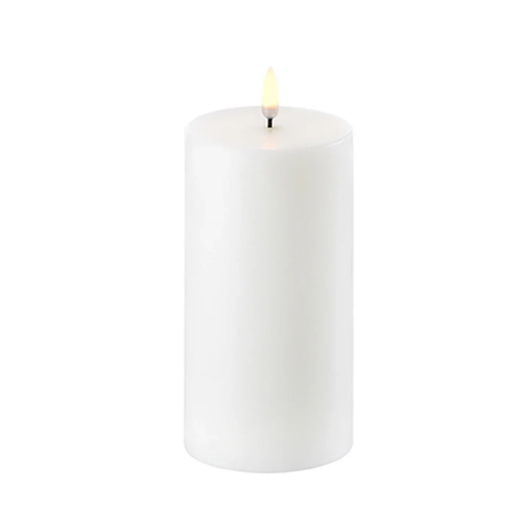 Uyuni LED Stompkaars Nordic White – Smooth – Ø7,8 x H15,2 cm