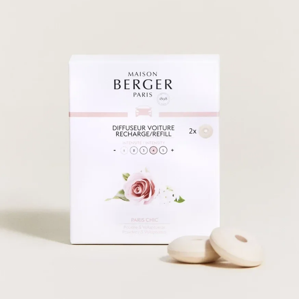 Maison Berger Auto Diffuser Navulling Paris Chic – 2 Keramische Refills
