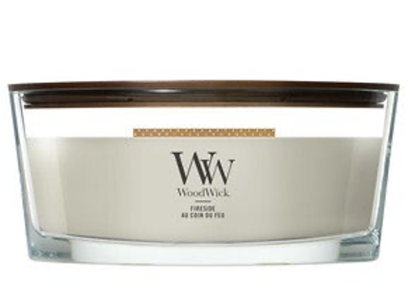 Fireside Ellipse Geurkaars – WoodWick