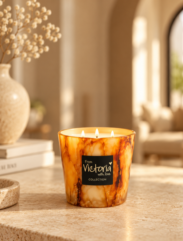 Victoria with Love Stone Rust Small – Luxe Geurkaars
