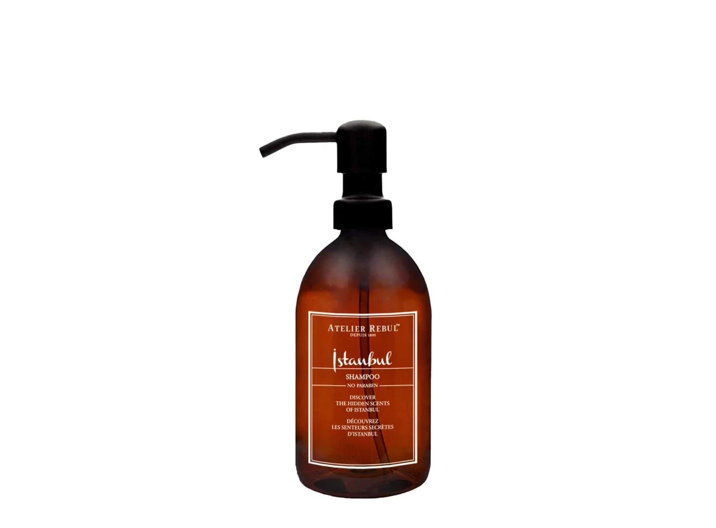 ISTANBUL Shampoo Fles – Printed Bottle – Plastic (Ongevuld) – 500 ml | Atelier Rebul | B-home Maldegem