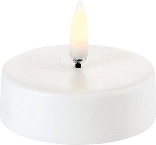 LED Theelicht XL Wit Ø6,1 x 2,2 cm – Maxi Waxinelichtje