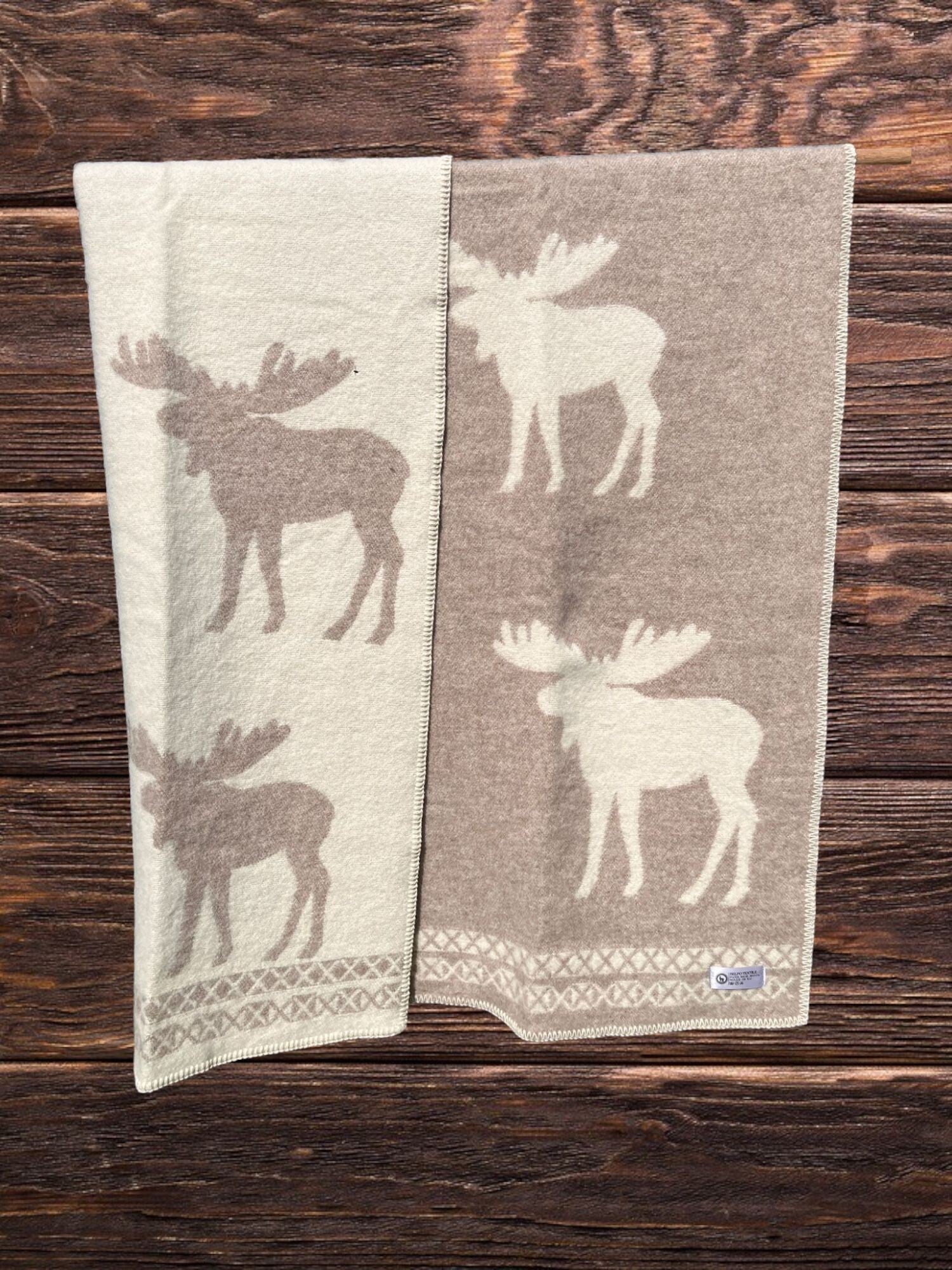 Wollen Plaid - Moose Plaid 130 x 200 cm