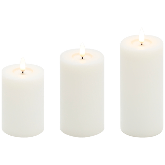 Led Kaarsen Eledea -   White - Ingebouwde timer - 3D LED-vlam