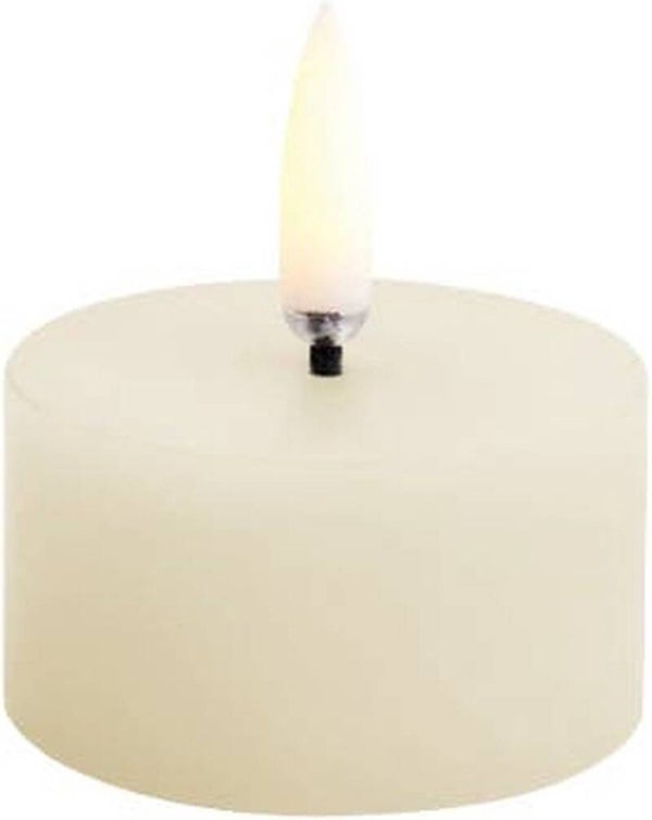 Rustiek LED Waxinelichtje Ivoor Ø5 x 2,8 cm – Uyuni