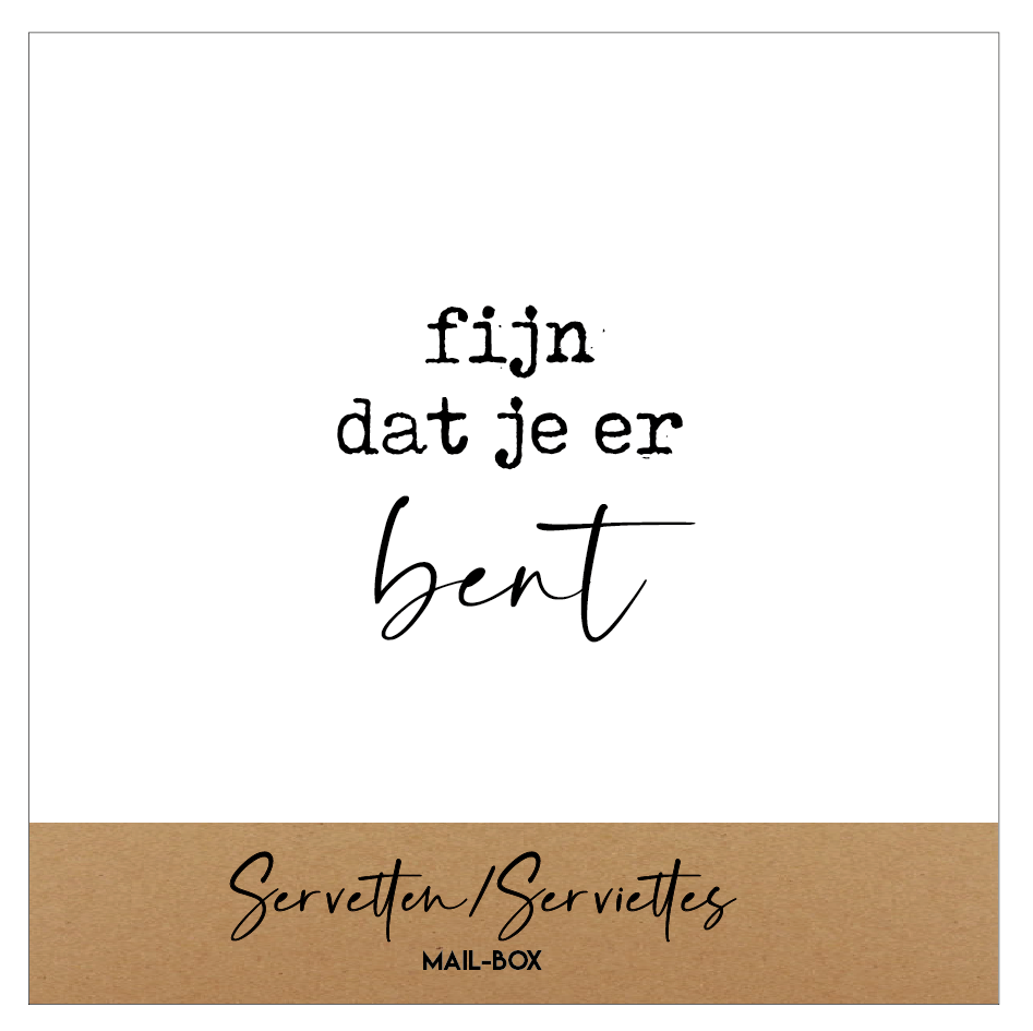 Servetten met leuke teksten – 25x25cm – 2-laags – 15 stuks