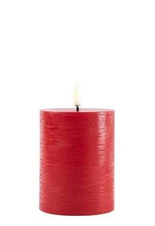 Led kaars 3D Vlam Rood - UYUNI - Ø 7,8 x 10,1 cm