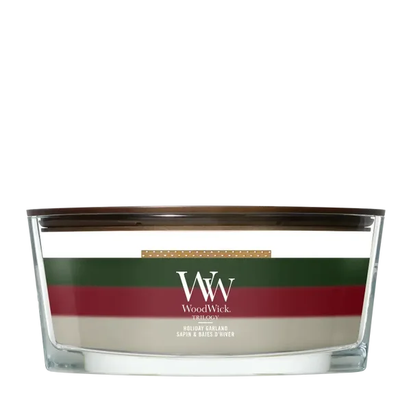 WoodWick Trilogy Holiday Garland Ellipse Geurkaars