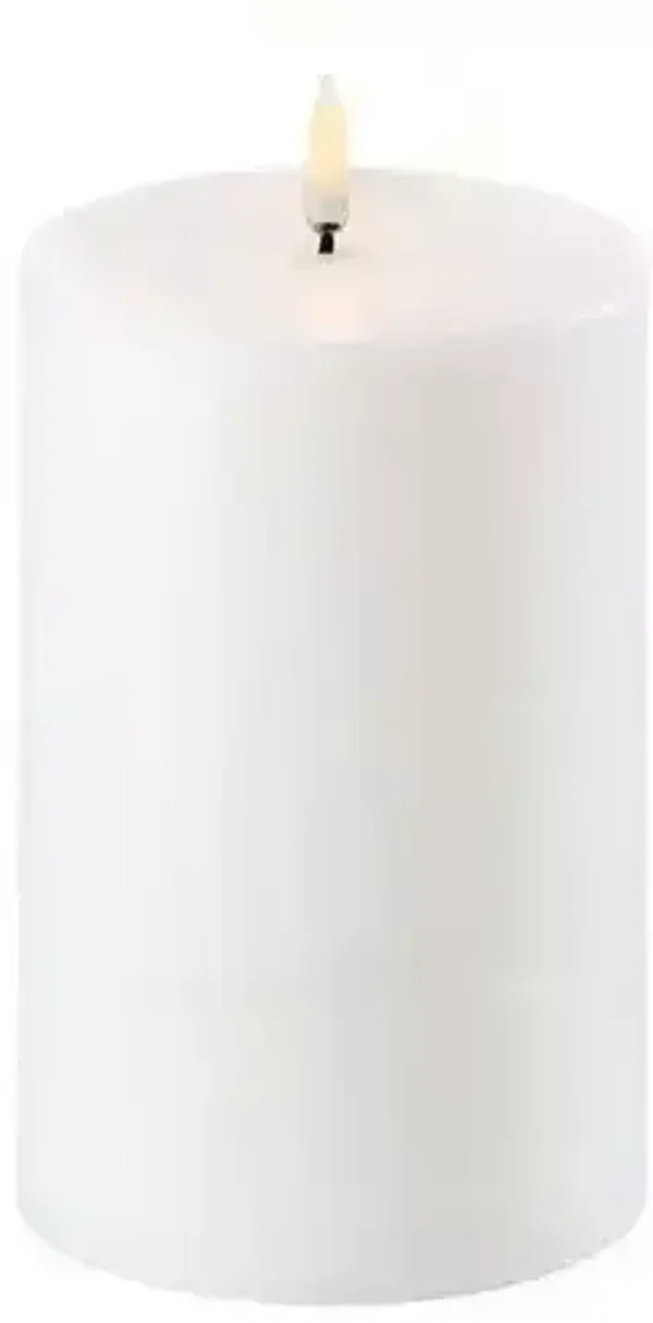 Uyuni Led Rustieke Kaars Wit - Candle Nordic White 10,1 cm x 15,2 cm