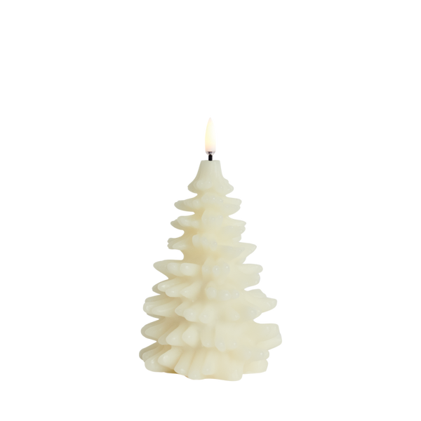 Uyuni LED Kerstboom Ivoor 10 x 15 cm – Smooth – 3D Vlam