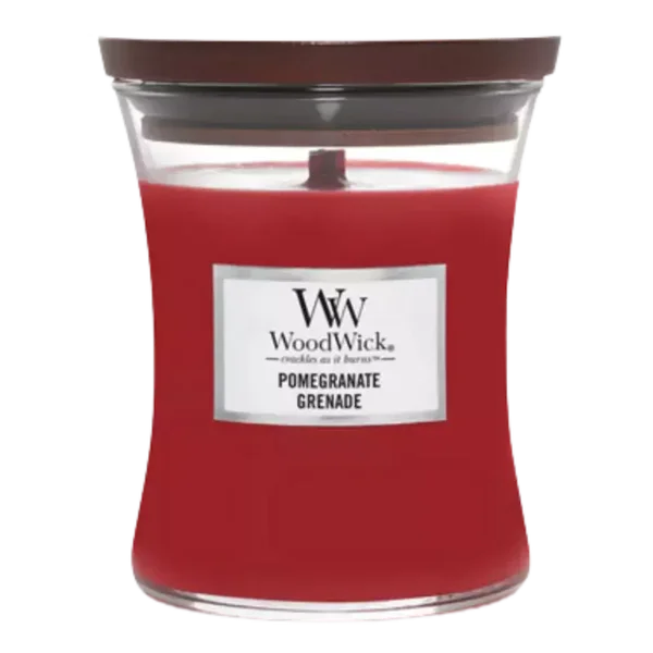 WoodWick Pomegranate Geurkaars – Medium / Large