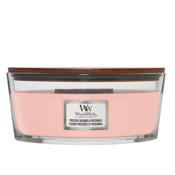 WoodWick Heartwick Flame Ellipse Pressed Blooms & Patchouli