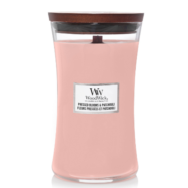 WoodWick Large Candle Pressed Blooms & Patchouli