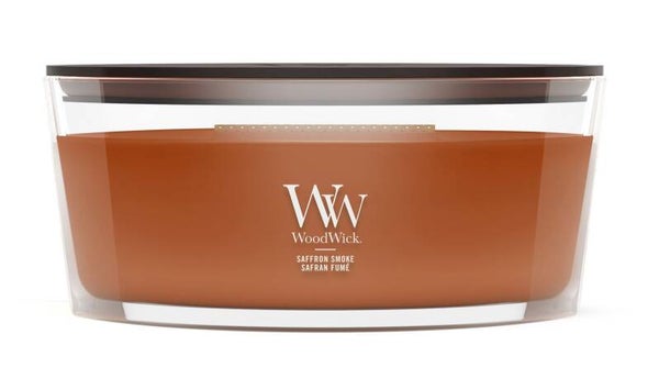 WoodWick Saffron Smoke Geurkaars Ellipse – HearthWick Flame