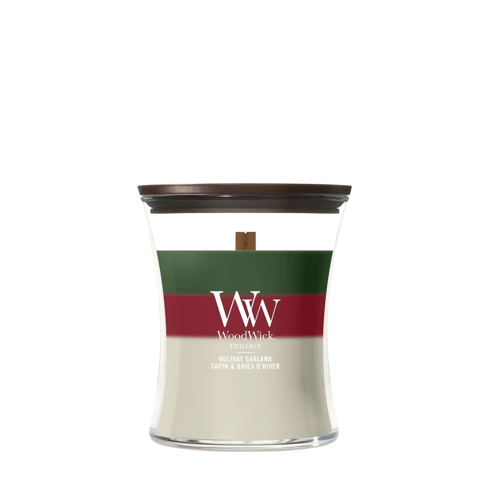 WoodWick Trilogy Holiday Garland Medium Geurkaars