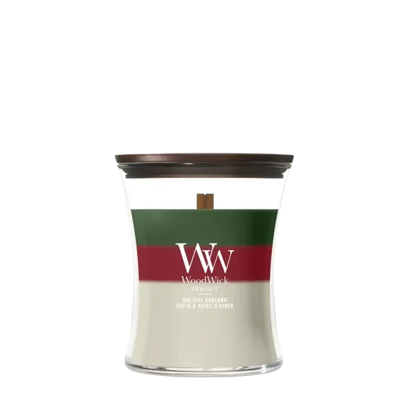 WoodWick Trilogy Holiday Garland Medium Geurkaars