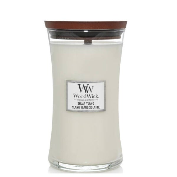 WoodWick Solar Ylang Large Geurkaars – Bloemige Geur