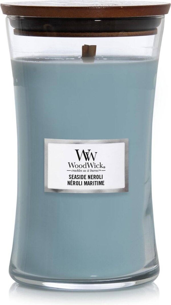 WoodWick Hourglass Large Geurkaars - Seaside Neroli