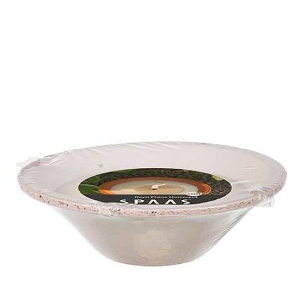SPAAS - TERRACOTTA SCHAAL - CONICAL ROYAL FLAME GRIJS - Ø 23 cm