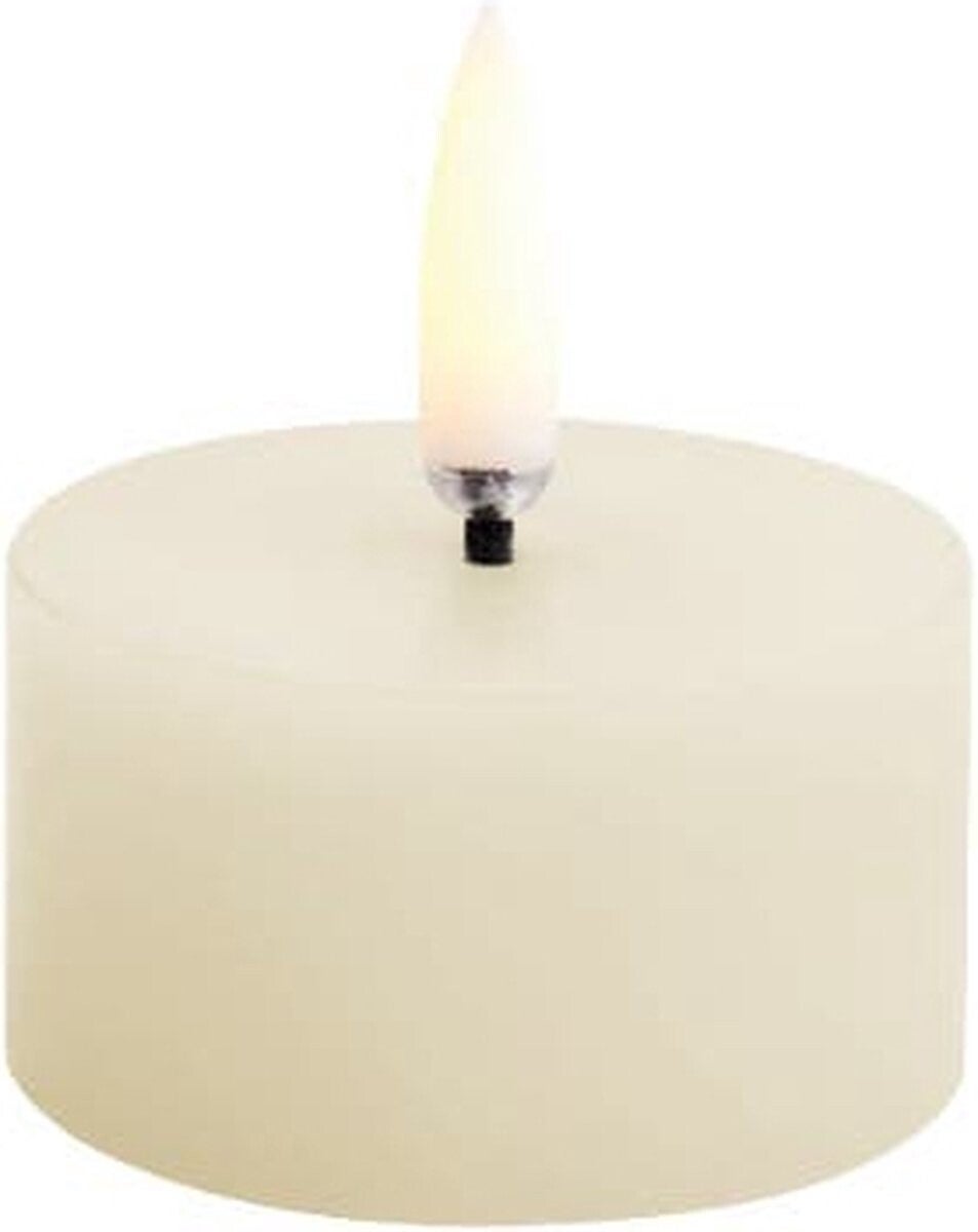 Uyuni LED Rustieke T-Licht - Kaars Ivoor -  Ø5 cmx H 2,8cm