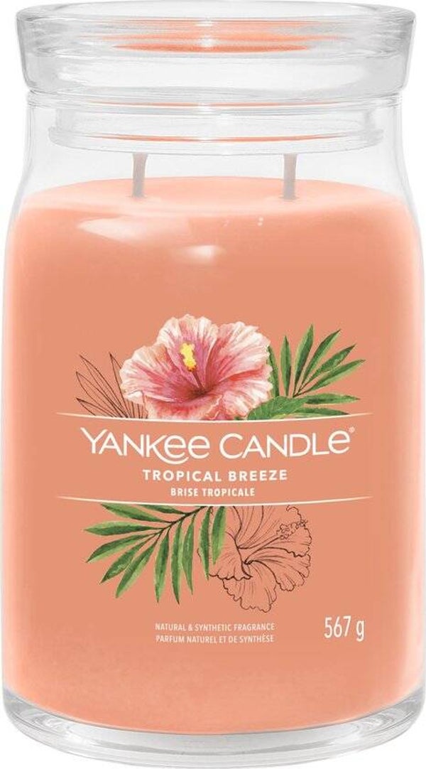 Yankee Candle Tropical Breeze Large Jar Geurkaars – 567 g – 2 Lonten