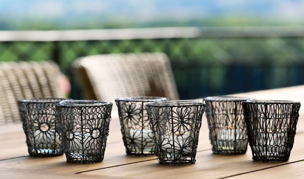 Windlichtjes incl. glaasje