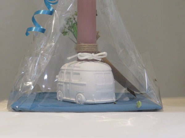 Kerzenständer Bulli als Geschenkset