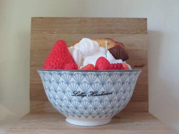 Duftkerze Müslischale mit Ananas