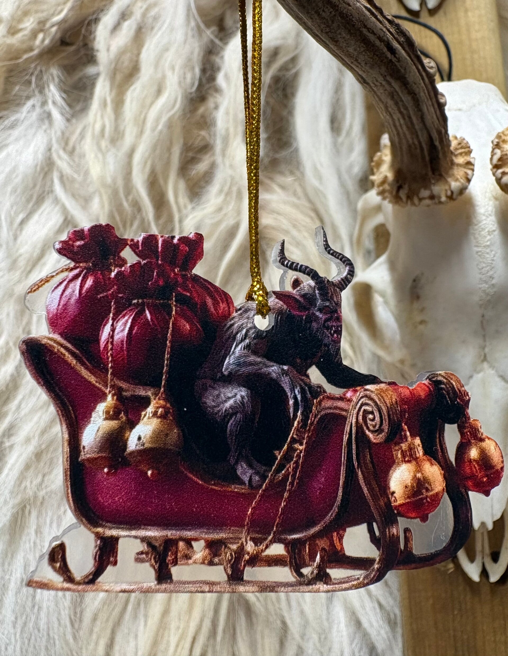 2D Krampus - Percht Kerstversiering