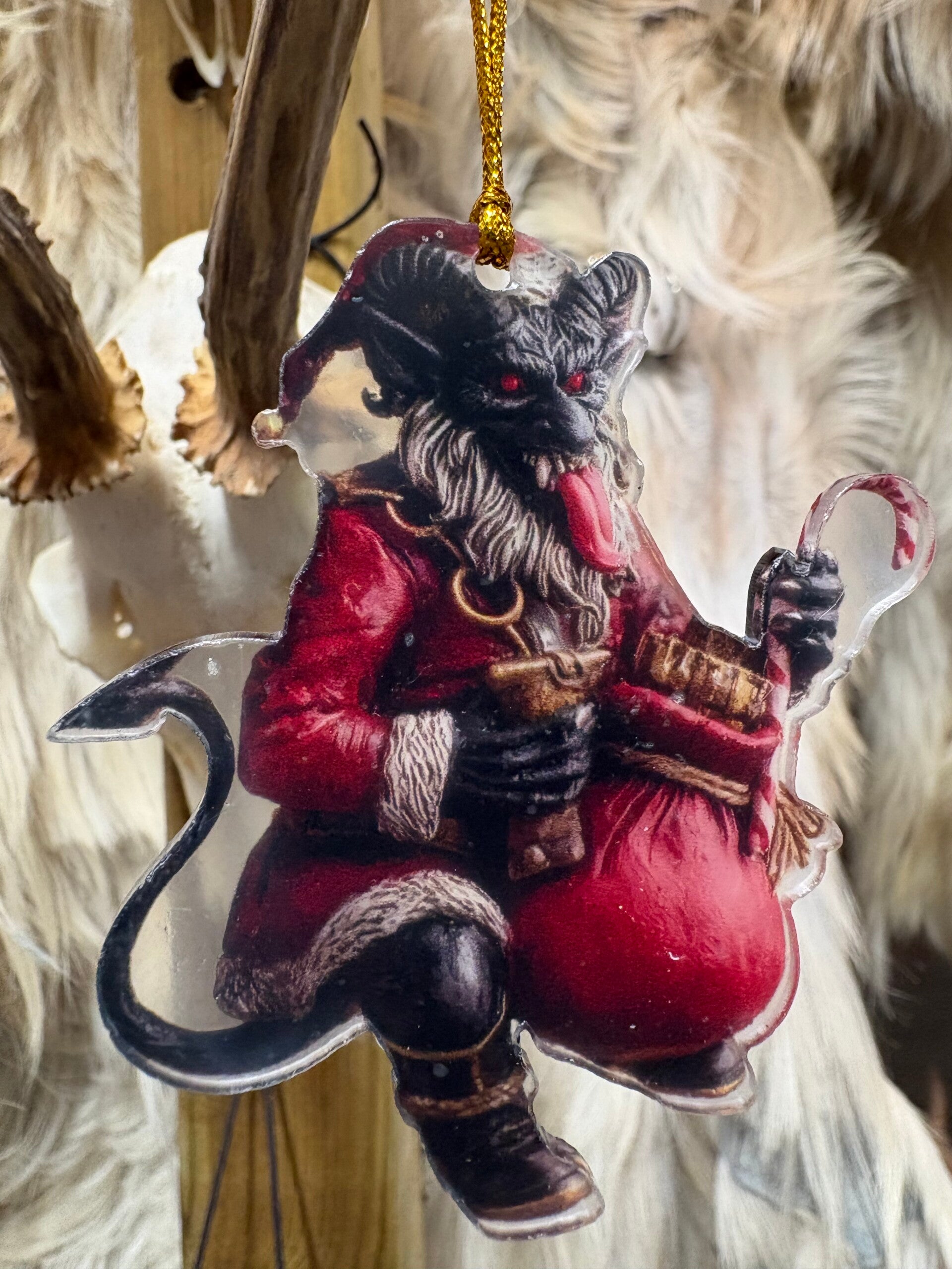 2D Krampus - Percht Kerstversiering