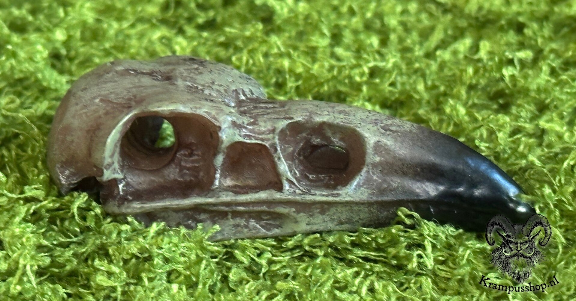 Krampus - Perchten Kraaienschedel van Hars