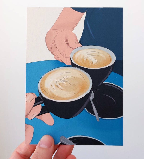 Kaart A6: Cappuccino