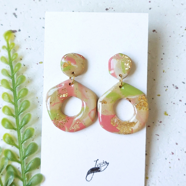 Femke's favorites pink, green & gold