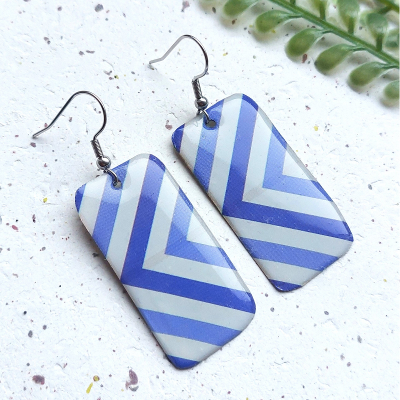 Blikvangers Azulejo rechthoek gestreept