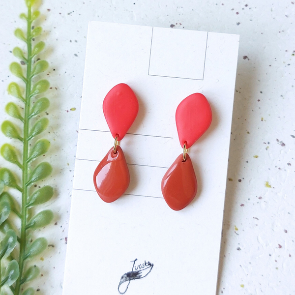 Classy drops rood/roestbruin