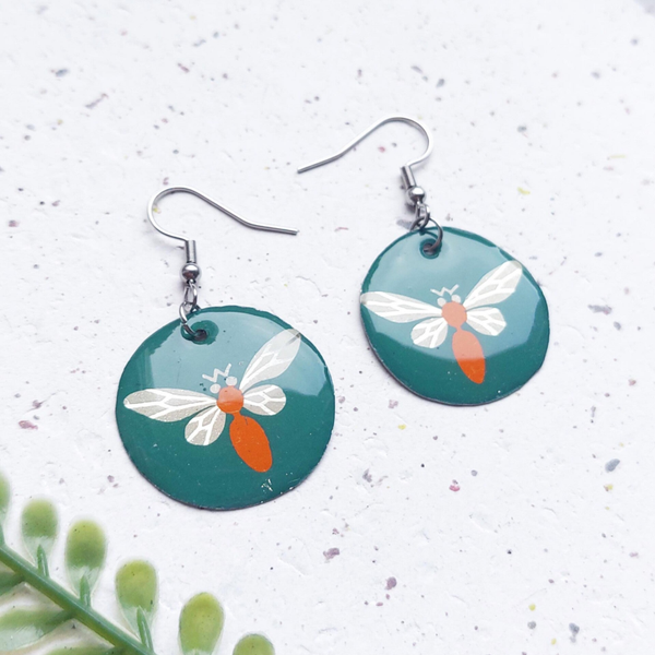 Blikvangers Green bee rond