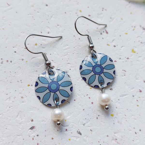 Blikvangers Azulejo bloem parel