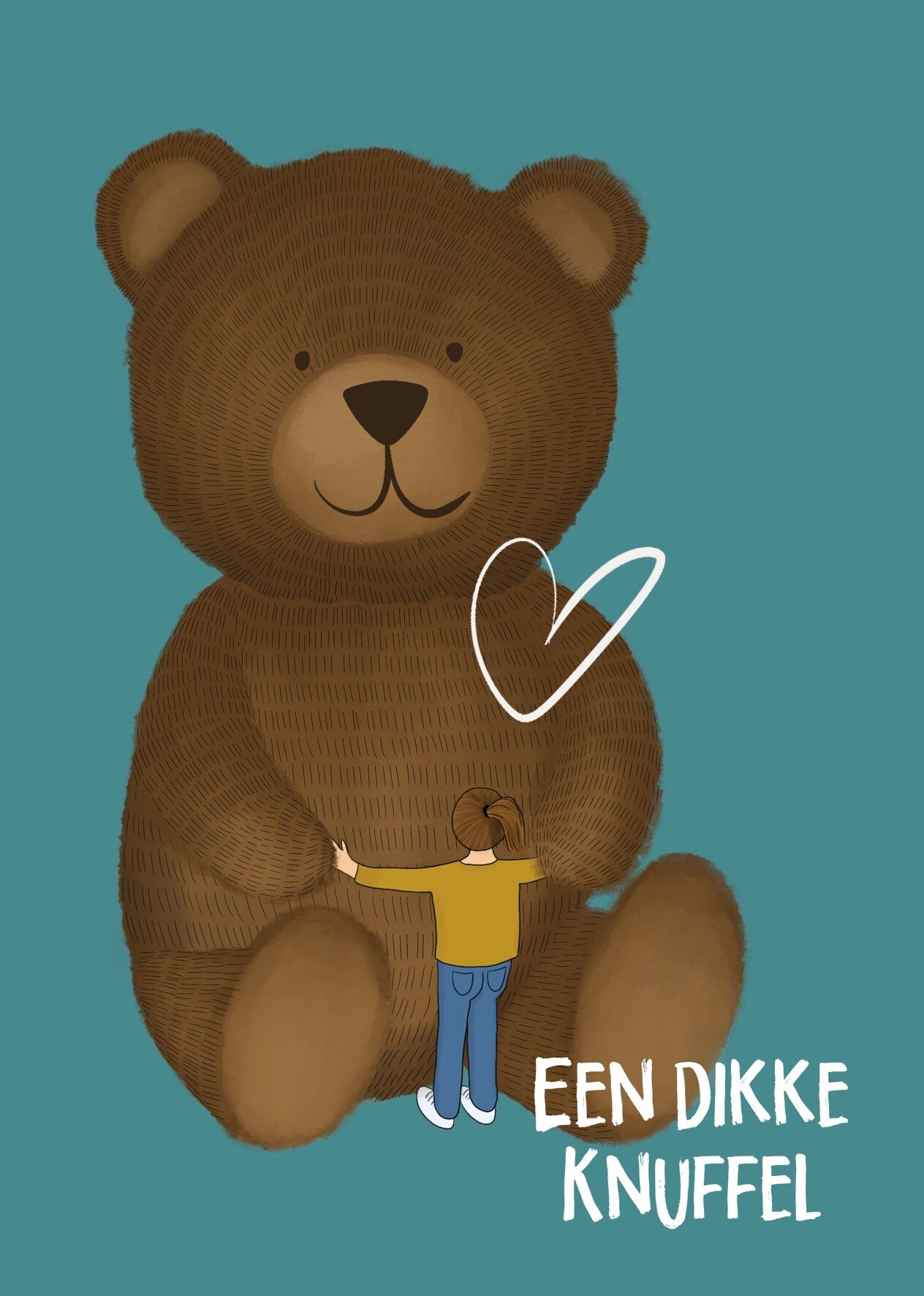 Kaart A6: Dikke knuffel