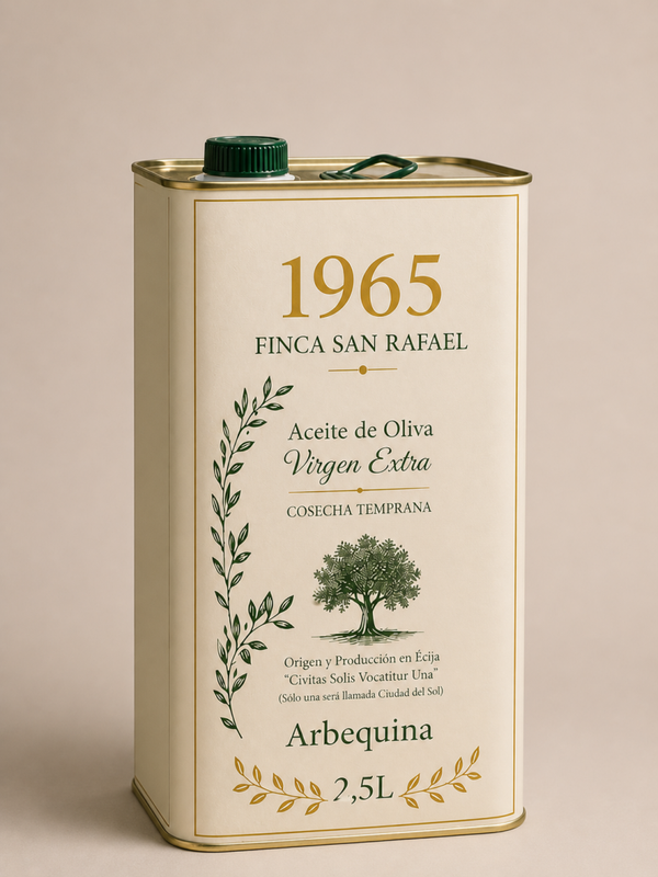 Aceite de Oliva Virgen Extra, Cosecha Temprana. Variedad Arbequina (Copia)