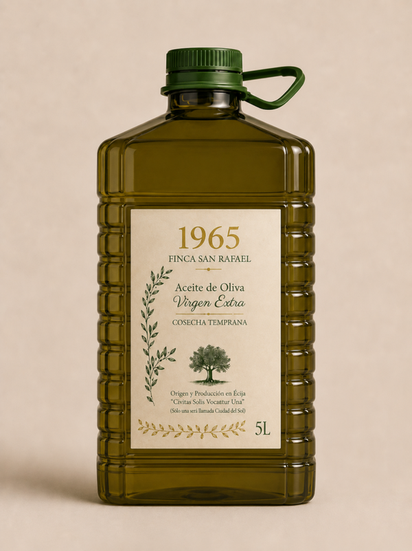 Aceite de Oliva Virgen Extra, Cosecha Temprana. Variedad Arbequina