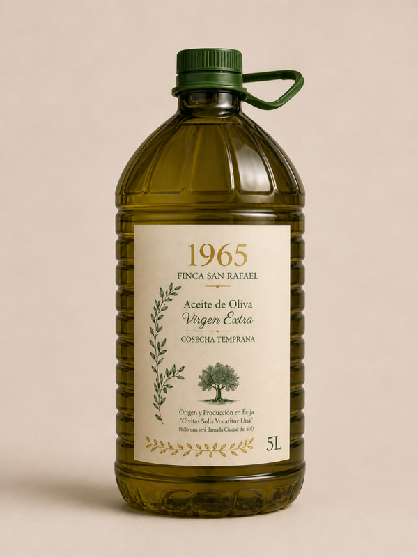 Aceite de Oliva Virgen Extra, Cosecha Temprana. Variedad Arbequina