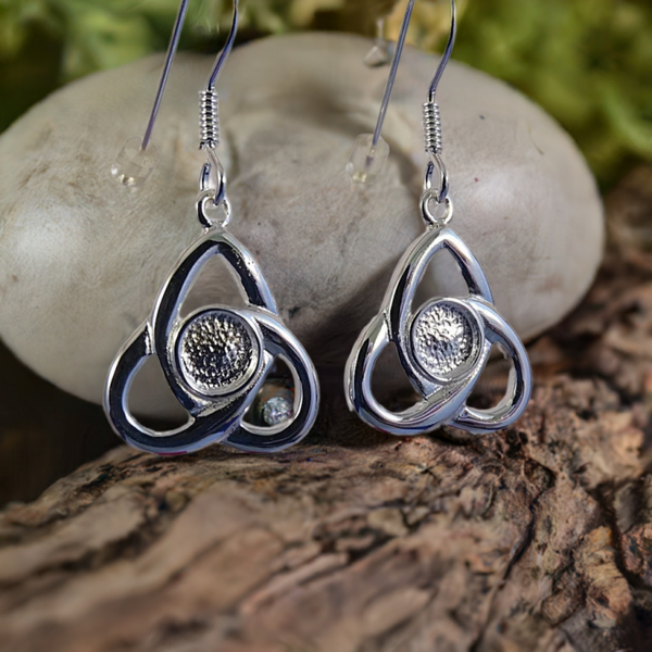 Celtic drop earrings